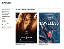 Tablet Screenshot of cineworx.ch